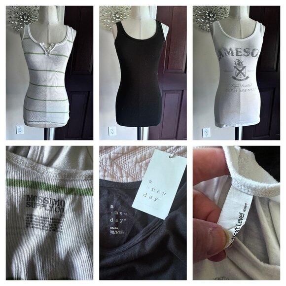 3 ladies tank tops Mossimo, Next Level and A new day SMALL - Picture 1 of 7